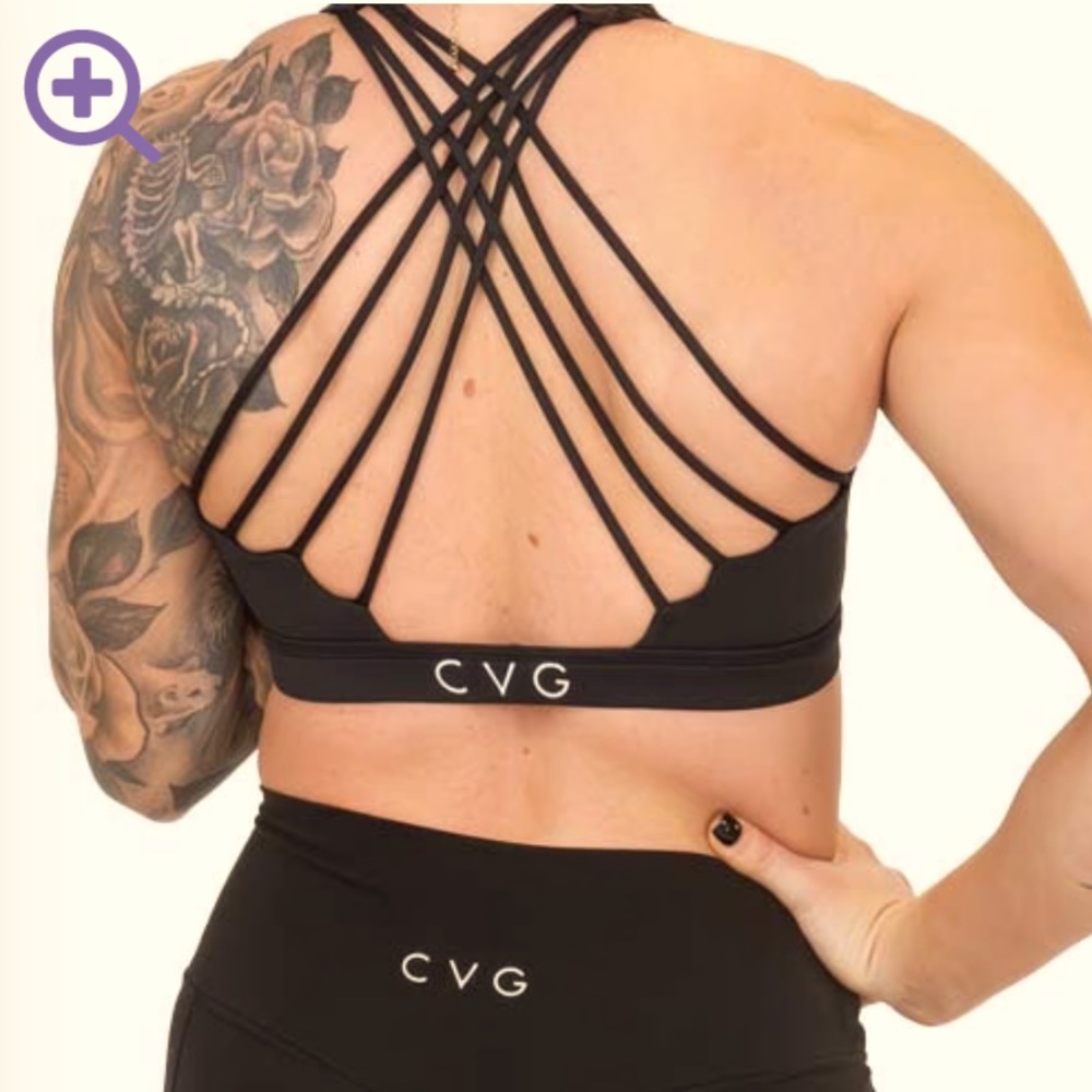 CVG Black Butterfly Back Bra